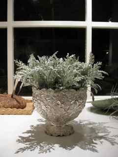 Elixir's Fifth Feng Shui Window- Silver Goblet plus Dusty Miller